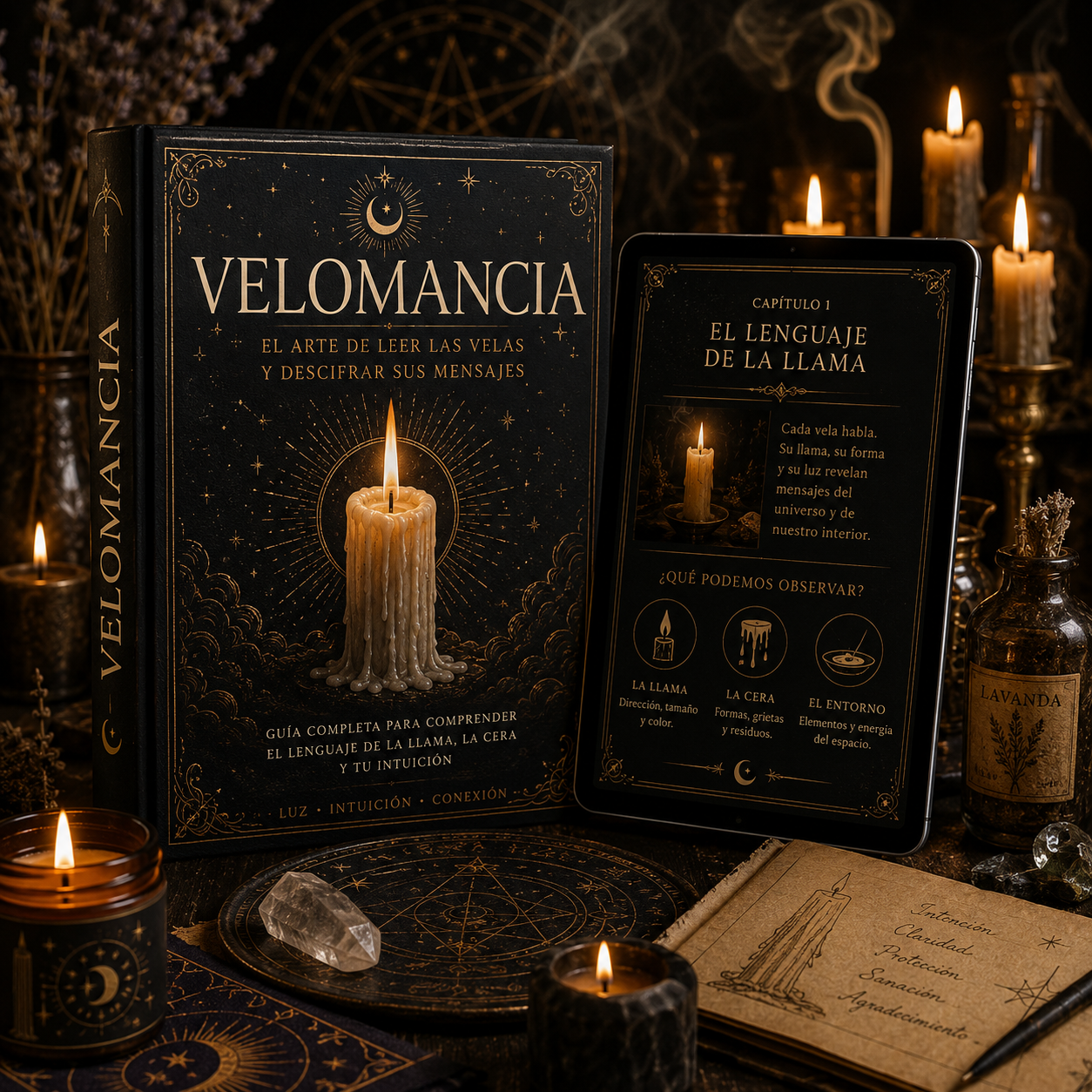 🕯️PACK COMPLETO VELOMANCIA Y RITUALES + 3 BONUS DE REGALO